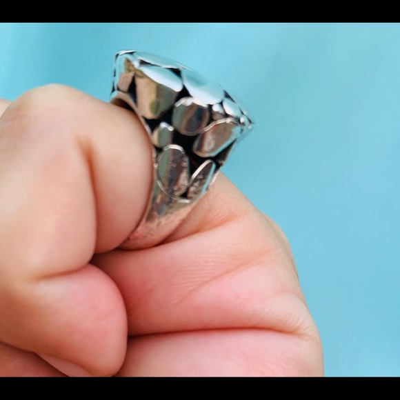 SOLD Sterling Silver Pebble Ring - Picture 3 of 8